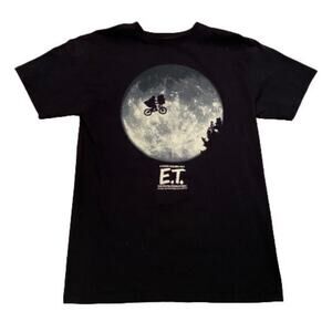 E.T. Extra Terrestrial Adult MD Bike Moon Silhouette Graphic T-shirt